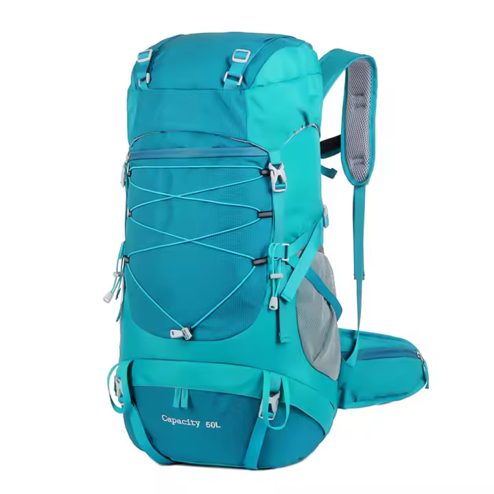 Mochila De Senderismo WESTTUNE De 50L Con Cubierta Contra Lluvia Bolsa Multifuncional De Montañismo Para Viajes Trekking Camping Material De Nylon Unisex - 1