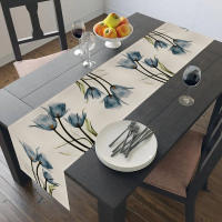 Corredor De Mesa De Lino Tulipán Estilo Rustico Farmhouse 13x70 Pulgadas Decoración Para Comedor Interior Y Exterior En Casa - details 4