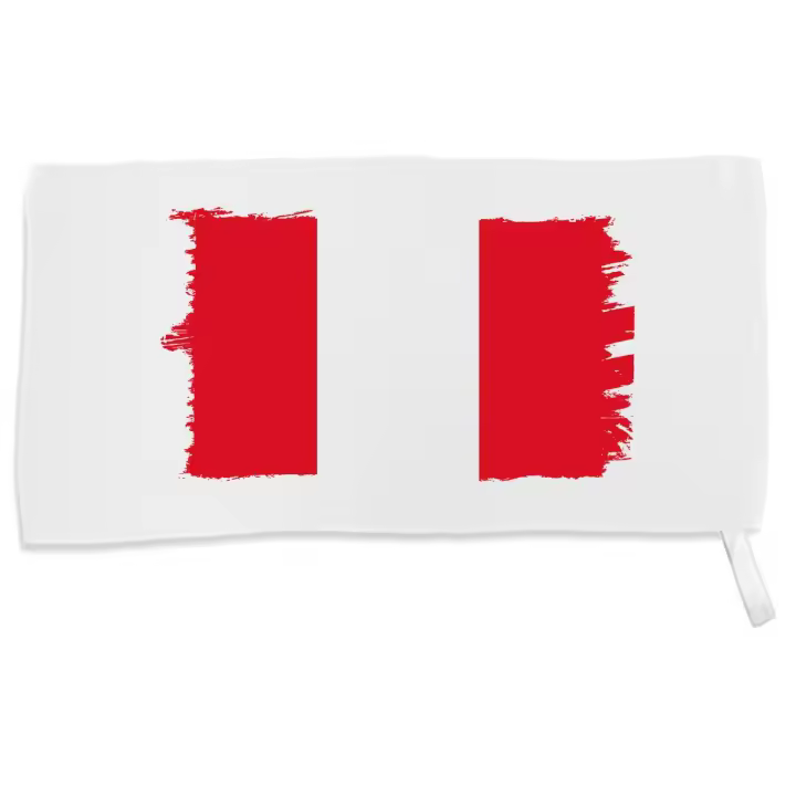 MERCHANDMANIA TOALLA PEQUEÑA ABSORBENTE bandera perú pais gobierno peruano america suave personalizada con cinta elastica - 1