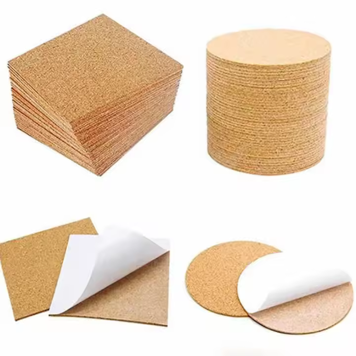 Autoadhesivo Tapete De Goma Redondo Cuadrado Para Manualidades DIY Decoración De Mesa Para Oficina Y Hogar Material Ecológico - 1