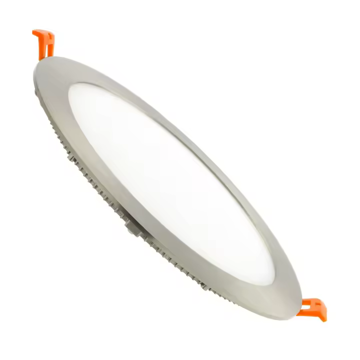 Ledkia Placa LED 15W Circular SuperSlim Corte Ø 170 mm Silver 4000K Blanco Neutro - 1