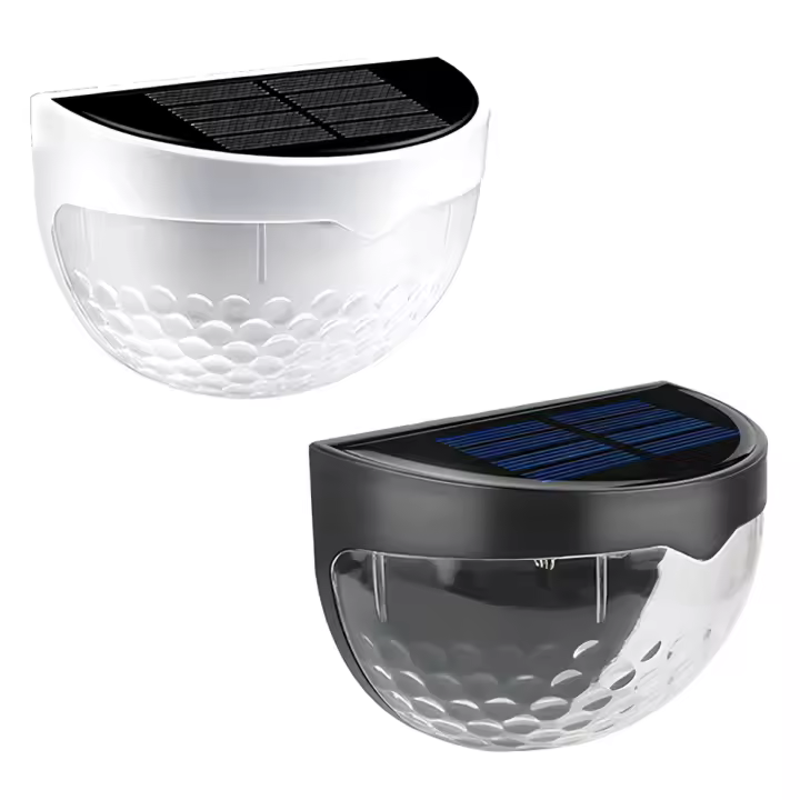 Lámpara Solar LED Para Valla Exterior Impermeable Luz De Pared Para Jardín Camino Terraza Decorativa Blanca Cálida Instalación Auto-contenida Fuente De Energía Solar - 1