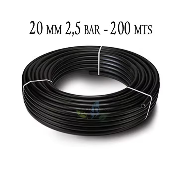 Suinga Tubería Polietileno Agrícola 20mm 2,5 Bar 100m Negro - - 1