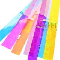 8pcs Película De Uñas Aurora Holográfica Con Diamantes Ice Cube Papel Transferencia Cellofán Decoración Para Manicura Cubierta Total - details 8