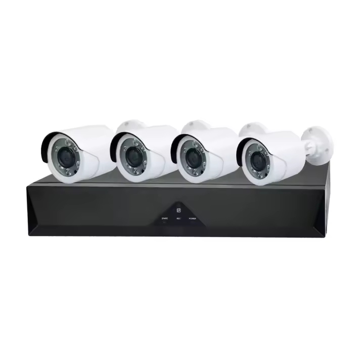 Jortan Tech - Kit de Monitoreo IVG-G4 4MP, Compresión H.265+, Visión Nocturna IR-CUT, Audio Bidireccional, Detección Humana y Facial, WiFi y Ethernet, WDR, Almacenamiento Local SD, Monitoreo Remoto, POE, Compatible iOS/Androi - 1