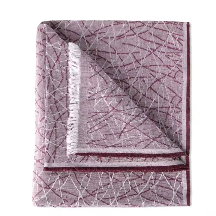 Colcha verano Plaid Multiusos 50% Algodón 50% Poliéster, Jarapas para Sofá, Liso y Rayas. Ideal para decorar Plaid Cama. Plaid Sofá, Manta Cubre Sofá Foulard Manta Sofá, - 1
