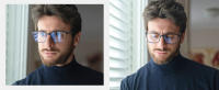Gafas De Lectura ZENOTTIC Para Hombres Con Marco Cuadrado Deportivo Anti Reflectante Lentes Claros Para Computadora - details 2