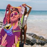 Toalla De Playa De Microfibra JuL C'est Pas Des Lol Toalla De Piscina Para Viajes Y Yoga Secado Rápido Absorbente Y Suave Tamaño 76x182 Cm - details 1