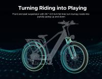 ENGWE E26 Bicicleta Eléctrica para Adultos, 26"x4.0" Fat Tire, Bicicleta de Montaña Eléctrica de 250W, Batería de 48V 16Ah, Alcance de hasta 140KM, Shimano 7 velocidades, Suspensión Dual MTB, Pantalla LCD, Prácticos accesorios gratuitos - Verde - details 6