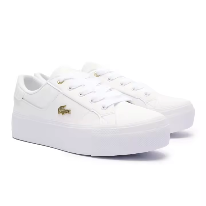 LACOSTE zapatillas mujer - ZIANE PLATFORM, deportivas, suela de plataforma, cuero auténtico ZIANE PLATFORM 124 2 CFA - 1