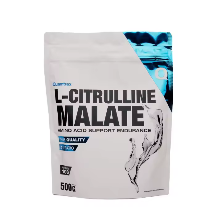 QUAMTRAX - L Citrulline Malate 500 gr - Diseñada para atletas y entusiastas del fitness, este suplemento mejora la resistencia, la fuerza y la recuperación muscular. - 1