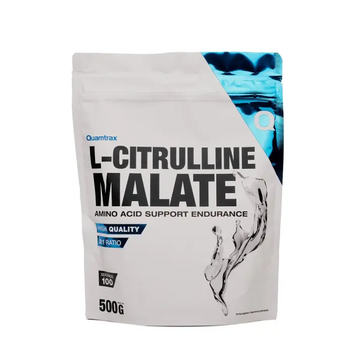 QUAMTRAX - L Citrulline Malate 500 gr - Diseñada para atletas y entusiastas del fitness, este suplemento mejora la resistencia, la fuerza y la recuperación muscular. - 1