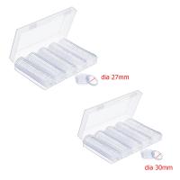 100Pcs Estuche De Almacenamiento Para Monedas Coleccionables De Plástico Transparente Capacidad Para 27mm Y 30mm Caja De Medallas Y Coincapsule - details 6