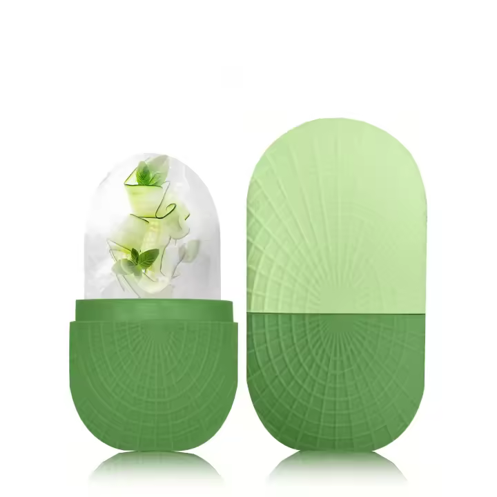 Rodillo De Hielo Para Cara Y Ojos Silicona Herramienta De Cuidado Facial Reutilizable Y Sellada Para Refrescar Y Fortalecimiento La piel - 1