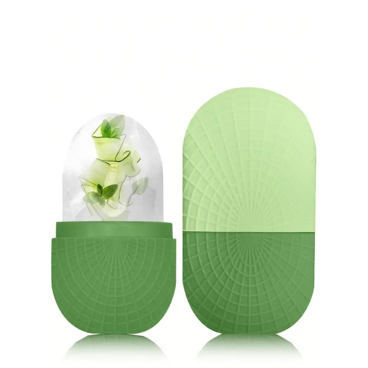 Rodillo De Hielo Para Cara Y Ojos Silicona Herramienta De Cuidado Facial Reutilizable Y Sellada Para Refrescar Y Fortalecimiento La piel - 1