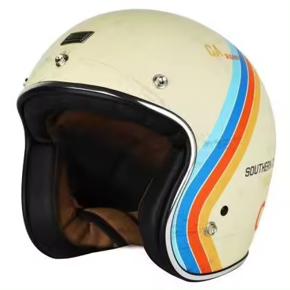CASCO MOTO JET RETRO SCOOTER - 1