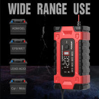 Cargador De Batería De Coche Automático 12V 10A 7 Etapas Rápida 6-180Ah Para AGM GEL WET Batería De Ácido Plomo Con Pantalla LCD - details 2
