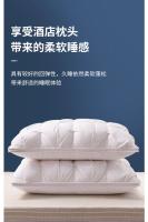 Almohada De Pluma De Ganso Blanca Para Invierno 100% Algodón Capa Superior Estilo 3D Rectangular Para Cuello Queen King Tamaño De La Cama - details 2