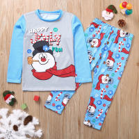 Conjunto De Pijamas Navideños Familiar 2023 Con Diseño De Payaso De Nieve Para Padres E Hijos Incluye Top Y Pantalones Adecuado Para Dormir En Familia - details 4
