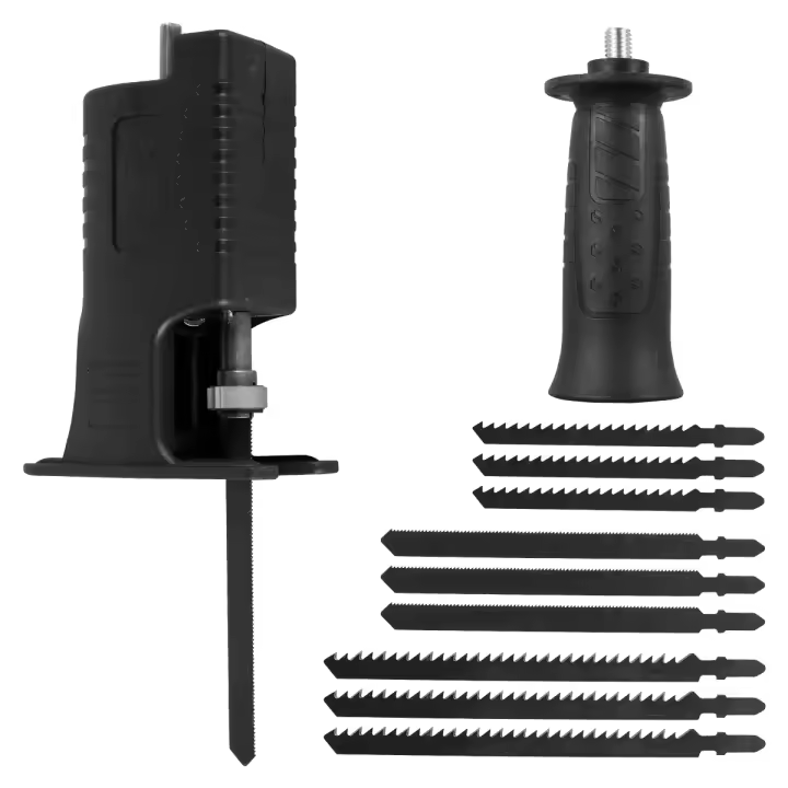 Adaptador De Sierra Recíproca Para Taladro Eléctrico 9 Piezas Para Corte De Madera Metal Plástico Convertidor De Taladro Eléctrico Herramienta Modificada Para Carpintero - 1