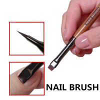 Pincel De Dibujo Para Manicura Con Mango De Madera Redondo Bisturi De Extensión De Gradiente Para Uñas Material De Nylon - details 2