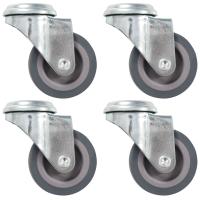 vidaXL Ruedas giratorias con agujero pasador 4 unidades 50 mm - details 0