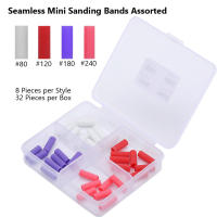 Set Profesional De 32 Piezas De Bandas De Pulido Para Uñas Sin Costuras 3.1mm Herramienta De Eliminación De Acrílico Y Gel UV Para Manicura - details 1