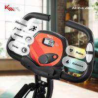 KM-Fit bicicleta estÃ¡tica, bicicleta fitness plegable con aplicaciÃ³n hasta 150Kg - details 6