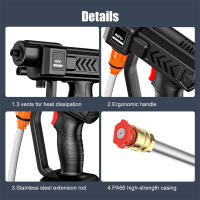 Limpiador de coches inalámbrico de alta presión, 30 bar, 700 W, 48 V, pistola de agua para batería Makita de 18 V + 1 batería - details 4