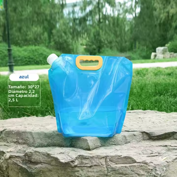 Bolsa De Agua Plegable Portátil Para Camping Y Senderismo 2.5/5/10L Gran Capacidad De Almacenamiento De Agua Durable Bolsa De Agua Para Exteriores - 1