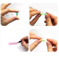 Cápsula transparente para mensaje, minipíldora de amor en botella con notas en blanco - details 1