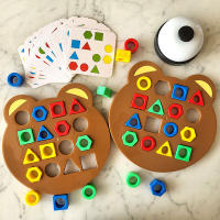 Juegos De Rompecabezas Educativos Para Niños Formas Geométricas Colores Tablero De Jigsaw Interacción Temprana Juguetes Unisex - details 5