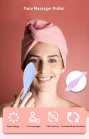Rodillo De Piel Para Rostro Y Ojos Alwafore Herramienta De Masaje Facial Gua Sha Cuidado De La Piel Silicone No Eléctrico - details 2