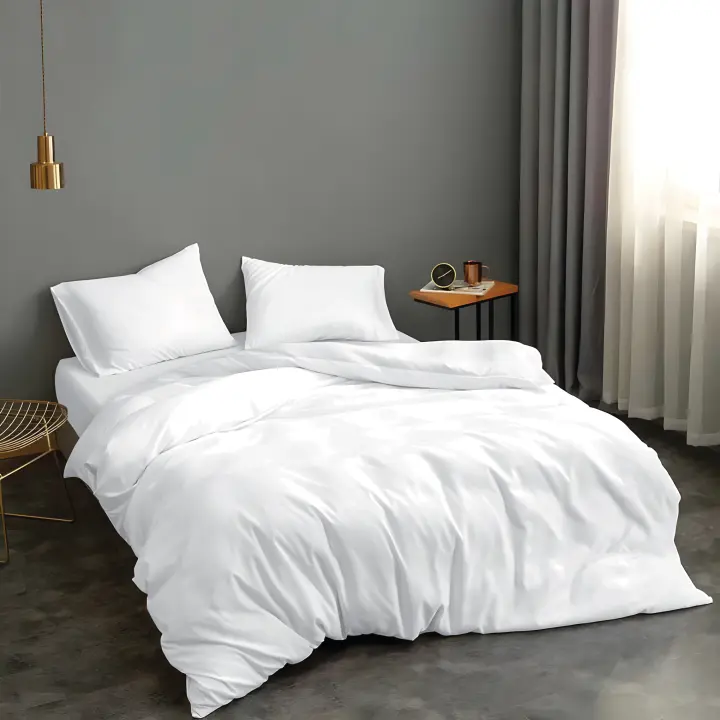 Vivid Torral - Funda Nórdica Blanca Hostelería Polialgodón (Cama 90, 105, 135, 150, 180 cm) Solo Funda Nórdica, No Incluye Fundas De Cojines - 1