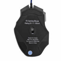 Ratón De Juego Con Cable USB 7 Botones Iluminación Adjustable 5500 DPI Ergonómico Para PC Gamer Computadora Despacho - details 6