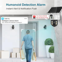 Cámara Solar WiFi/4G IP CCTV De Vigilancia Exterior Con Monitor De Batería Detección Humana Y PIR Protección De Seguridad Para El Hogar - details 6