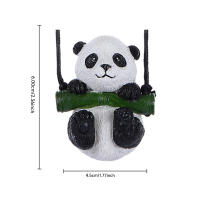 Colgante De Coche Panda Adorno Para Interiores Y Espejo Retrovisor Decoración Automotriz De Cuero Cartoon Tesin - details 5