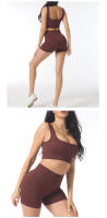 Short Deportivo mujer sin costura, High Belt, algodón, yoga y fitness - details 9