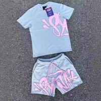 Conjunto deportivo informal de moda para hombre y mujer, estilo streetwear hip-hop europeo y americano, parte superior de manga corta con estampado de letras, holgado, para verano. - details 2