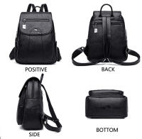 Mochila Vintage de cuero suave para mujer, bolso de hombro femenino, bolso de viaje informal, mochila escolar, 5 colores - details 3
