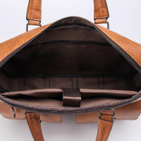 Bolso De Negocios Para Hombre De Lujo En Cuero PU Bolso De Mano Para Laptop Y Archivos A4 Estilo Oficina Y Almuerzo - details 27