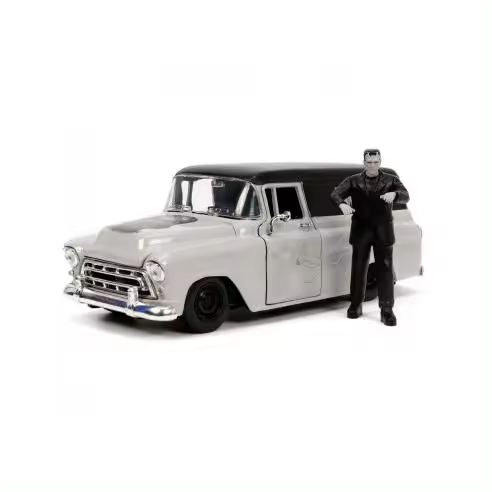 Coche de metal Frankenstein 1957 Chevi Suburban escala 1:24 + 1 FIGURA - Jada SM253255032 Jada juguetes coleccion - 1