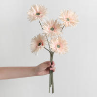 1/3Pcs Arreglo De Flores Artificiales Cabeza De Margarita Decoración Para Hogar Y Vaso Decoración De Boda Aniversario Flores Para Regalo - details 7