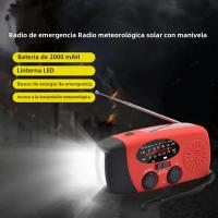 Radio De Emergencia Multifuncional Portátil Con Generación De Energía Manual Solar FM AM WB NOAA Power Bank Para Desastres - details 0