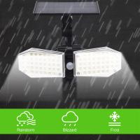Luz solar para jardín al aire libre, luz de pared con inducción del cuerpo humano de 78 led, luz de seguridad sin instalación de cableado, IP65 adecuada para todo tipo de clima, escaleras, pasillos, garajes, etc. - details 4
