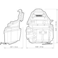 Bolsa De Almacenamiento Grande TOUGHBUILT TB-CT-114 Para Eléctricos Con Correa De Hombro ClipTech Material De Poliéster - details 7