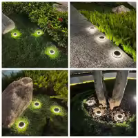 luz solar exterior，Luz LED Solar superbrillante para exteriores, lámpara de suelo para decoración de jardín, impermeable IP65, 3,7 V, 1200mAH, 4 piezas - details 9
