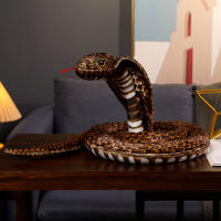 Juguete De Peluche Cobrera Simulación Muñeco De Serpiente Enrollada Decoración Para Fiestas De Niños Y Halloween Material De Peluche Corto Relleno De Poliéster - details 6