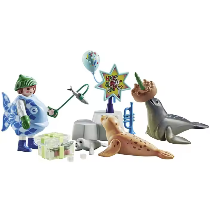Playmobil Juego De Construcción Cuidador Con Animales - 1