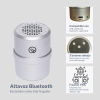 Potencia de 5W para un sonido nítido y equilibrado. Hasta 10 horas de reproducción con su batería de 1200mAh. Alcance de 8-10 metros, sin cortes ni interferencias. Reproduce desde Bluetooth, tarjeta micro SD - ExtraStar - details 2